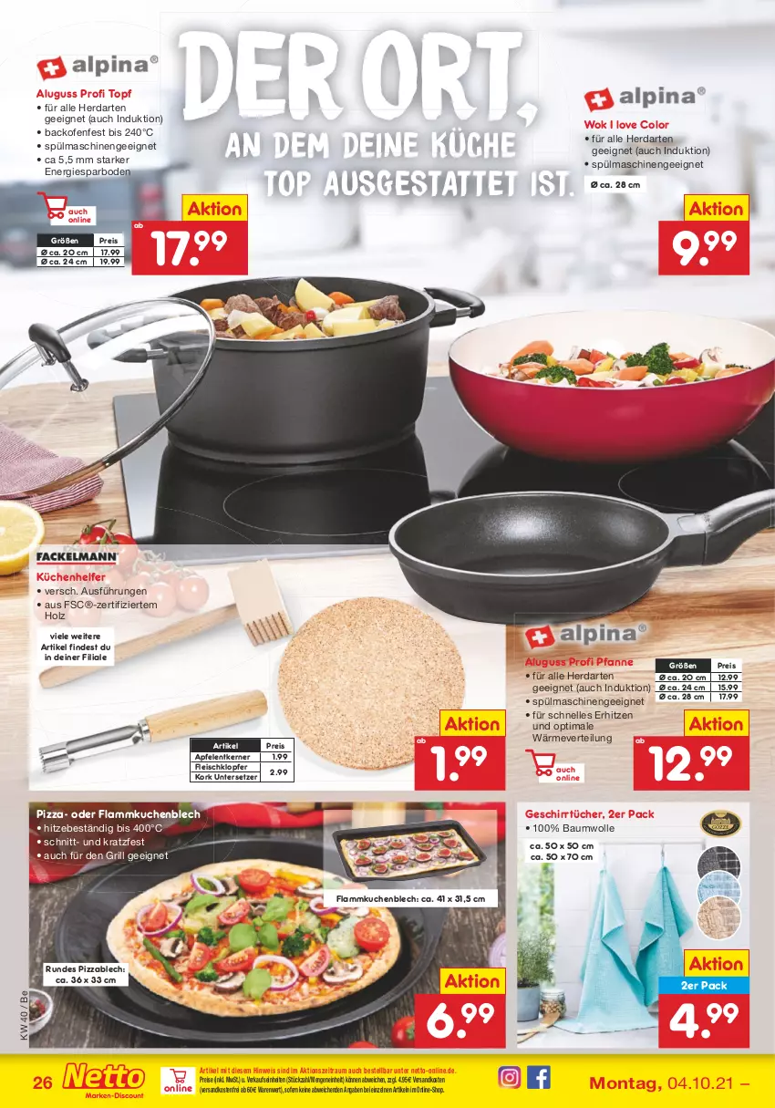 Aktueller Prospekt Netto Marken-Discount - Filial Angebote - von 04.10 bis 09.10.2021 - strona 26