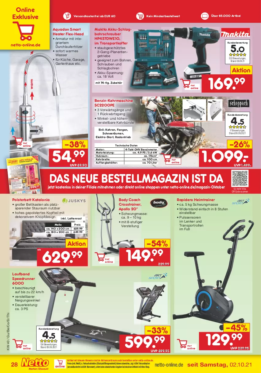 Aktueller Prospekt Netto Marken-Discount - Filial Angebote - von 04.10 bis 09.10.2021 - strona 28