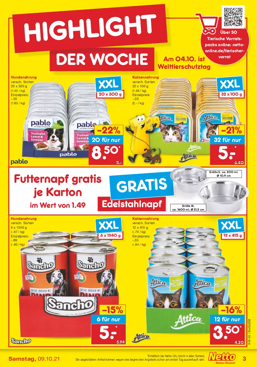 Aktueller Prospekt Netto Marken-Discount - Filial Angebote - von 04.10 bis 09.10.2021 - strona 3