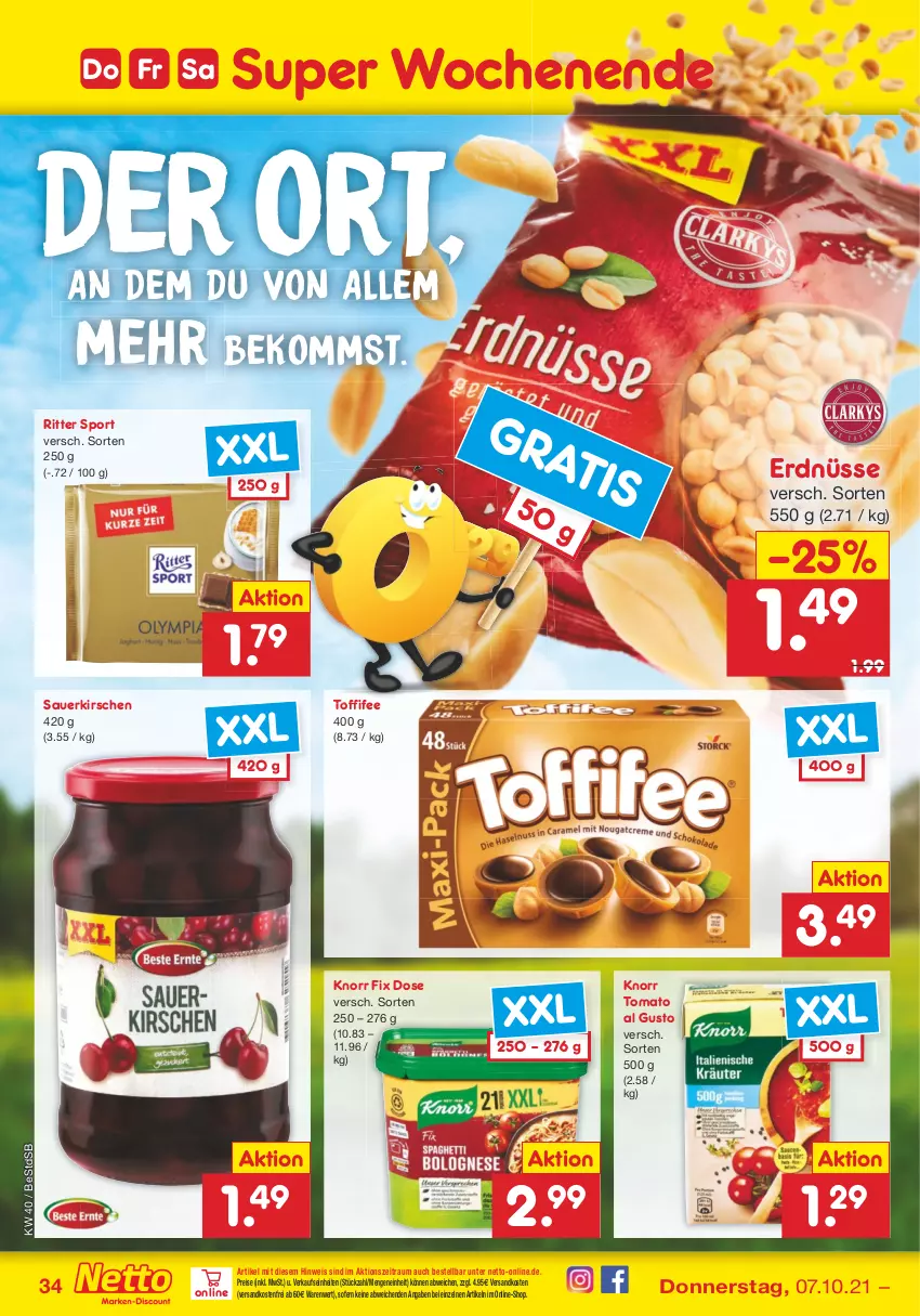 Aktueller Prospekt Netto Marken-Discount - Filial Angebote - von 04.10 bis 09.10.2021 - strona 34