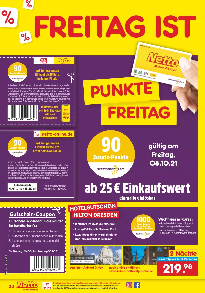 Aktueller Prospekt Netto Marken-Discount - Filial Angebote - von 04.10 bis 09.10.2021 - strona 38