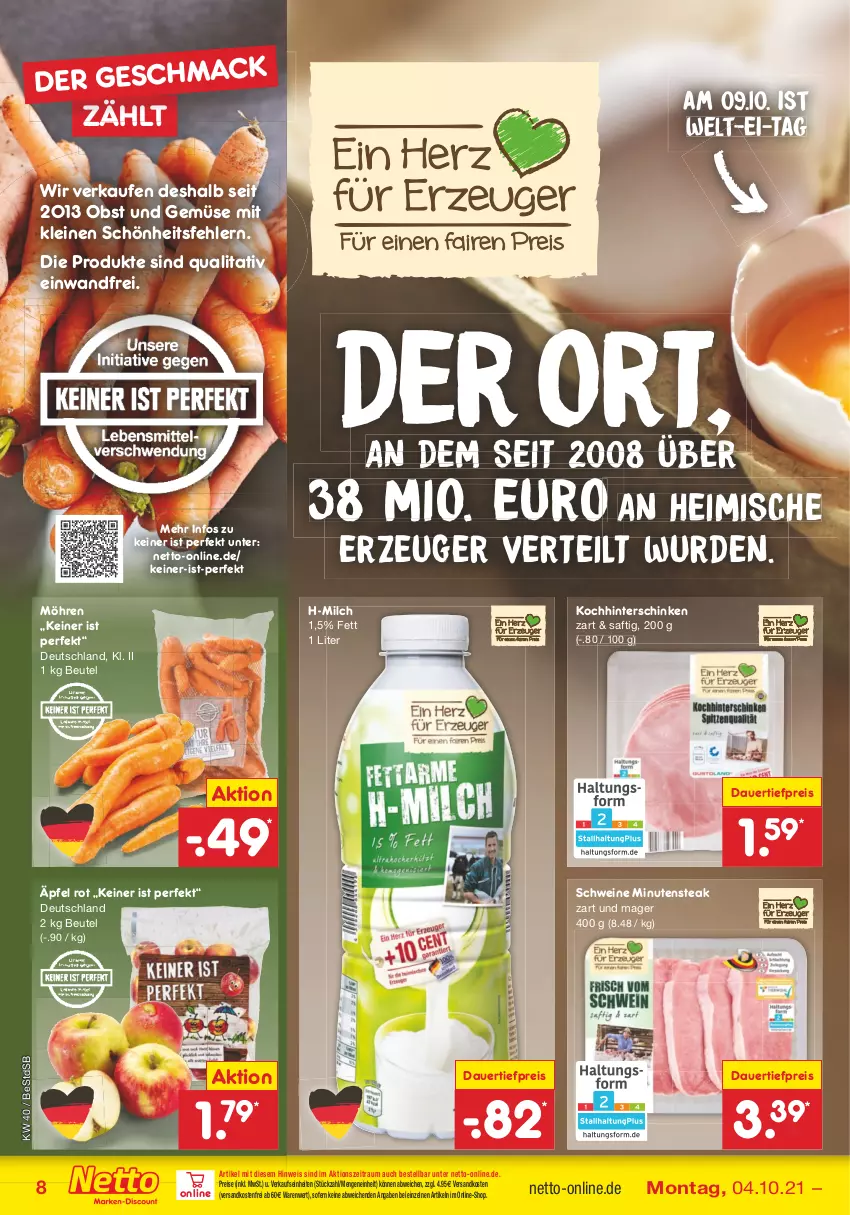 Aktueller Prospekt Netto Marken-Discount - Filial Angebote - von 04.10 bis 09.10.2021 - strona 8