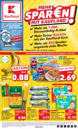 Gazetka promocyjna Kaufland - Gazetka - ważna od 11.01 do 11.01.2023 - strona 1 - produkty: angebot, angebote, arla, banane, bananen, Becher, beutel, bio, butter, coupon, coupons, die kaufland, discount, eis, erde, filet, fisch, gewinnspiel, hartweizen, iglo, LG, pampers, Pants, rapsöl, rwe, schlemmer-filet, Spiele, teigwaren, Ti, windeln, windeln oder pants