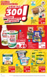 Gazetka promocyjna Kaufland - Gazetka - ważna od 11.01 do 11.01.2023 - strona 2 - produkty: angebot, Becher, brot, butter, buttermilch, eis, fleisch, frischkäse, frühstücksfleisch, gervais, gin, Käse, Körniger Frischkäse, leerdammer, milch, Müller, purland, reine buttermilch, reinert, reis, schnittkäse, schwein, schweine, schweinefleisch, schweinerücken, Spezi, Ti, tulip, wein, weine, wurst, ZTE