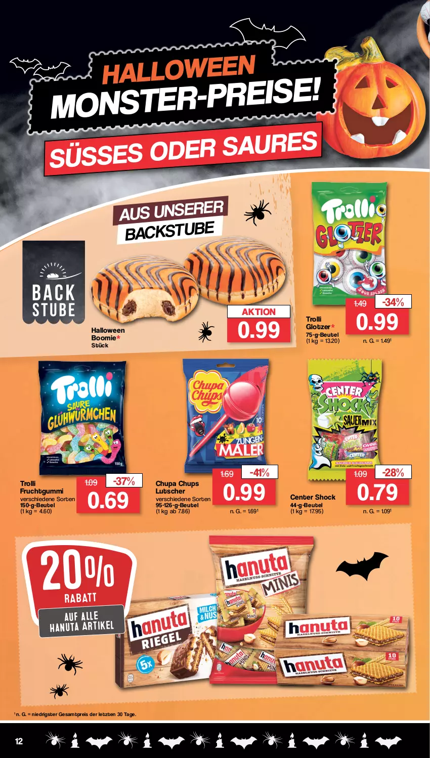 Aktueller Prospekt Famila - Prospekte - von 23.10 bis 28.10.2023 - strona 12 - produkty: beutel, chupa, chupa chups, eis, ente, frucht, fruchtgummi, hanuta, Lutscher, reis, stube, Ti, trolli, trolli fruchtgummi, ZTE