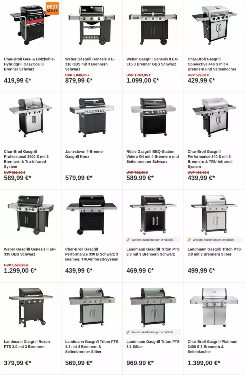 Aktueller Prospekt Obi - Prospekte - von 25.07 bis 02.08.2023 - strona 4 - produkty: char-broil, gasgrill, grill, Holz, holzkohle, Kocher, rösle, Ti, weber