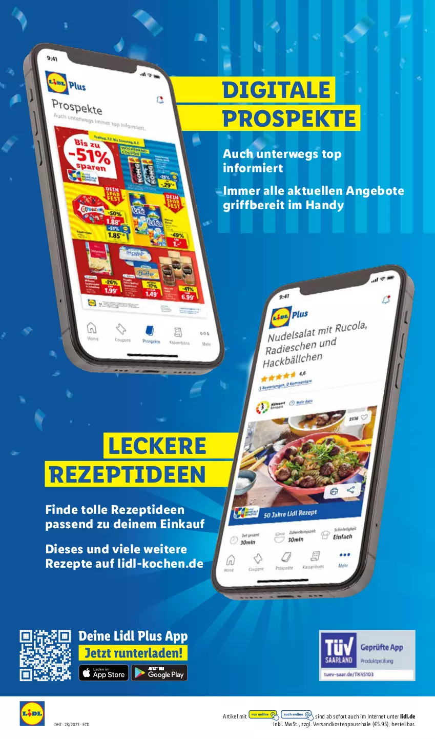 Aktueller Prospekt Lidl - Aktionsprospekt - von 10.07 bis 15.07.2023 - strona 18 - produkty: angebot, angebote, elle, Handy, ndk, rezept, rezepte, rwe, Schal, Schale, Ti