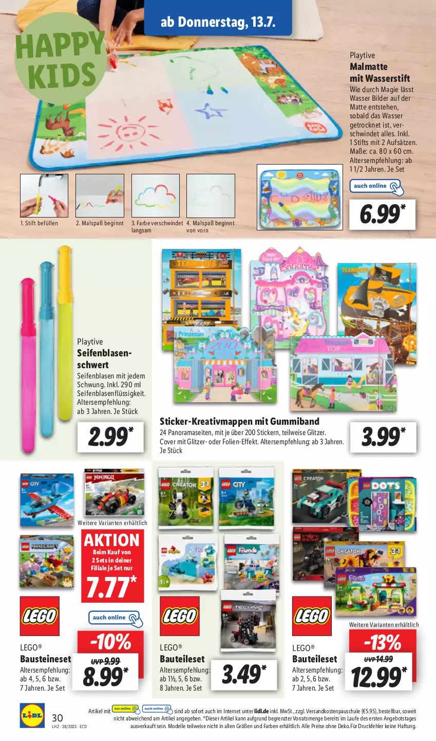 Aktueller Prospekt Lidl - Aktionsprospekt - von 10.07 bis 15.07.2023 - strona 34 - produkty: angebot, aust, Bau, Bauteileset, dell, eis, elle, gin, LEGO®, Mode, ndk, rama, reis, Ria, Schal, Schale, Seife, senf, Ti, wasser, ZTE