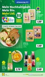 Gazetka promocyjna Lidl - Aktionsprospekt - Gazetka - ważna od 15.07 do 15.07.2023 - strona 42 - produkty: bio, Bona, Heu, heumilch, ingwer, Käse, käsescheiben, Milbona, milch, ndk, saft, säfte, Schal, Schale, Ti, vita