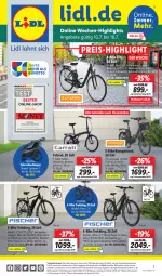 Gazetka promocyjna Lidl - Aktionsprospekt - Gazetka - ważna od 15.07 do 15.07.2023 - strona 49 - produkty: akku, angebot, angebote, Anhänger, dell, E-Bike, eis, elle, Fahrrad, fisch, fische, Fischer, Kette, Mode, ndk, reis, rel, rwe, Schal, Schale, Sport, telefon, Ti, uhr