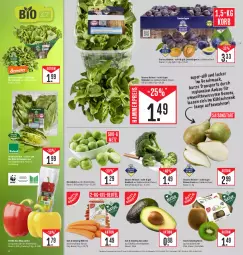 Gazetka promocyjna E Center - Angebote der Woche - Gazetka - ważna od 23.09 do 23.09.2023 - strona 4 - produkty: avocado, avocados, beutel, bio, Birnen, brokkoli, deka, edeka bio, eis, Elan, feldsalat, kiwi, korb, möhren, paprika, reis, rosen, Rosenkohl, salat, Schal, Schale, Ti, ZTE