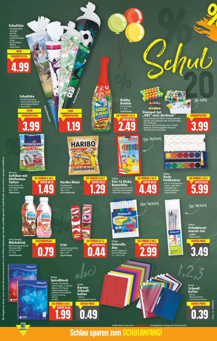 Aktueller Prospekt E Center - Angebote der Woche - von 08.08 bis 13.08.2022 - strona 10 - produkty: aeg, angebot, angebote, asti, aust, beutel, bonbons, braun, Brei, buch, buntstifte, burger, drink, ente, flasche, frucht, fruchtgummi, hamburger, haribo, hitschler, hochglanz, Kaustreifen, Kinder, LG, mac, milch, mit frucht, pelikan, Pinsel, reifen, rel, stifte, Ti, tisch, Tüte