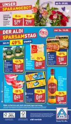 Gazetka promocyjna Aldi Nord - Von Montag - Gazetka - ważna od 10.05 do 10.05.2025 - strona 42 - produkty: aldi, angebot, auer, aus der tiefkühlung, auto, Bau, Bauer, Becher, bergader, blended scotch, blended scotch whisky, blume, blumen, brötchen, butter, buttermilch, dessert, die ofenfrische, Dr. Oetker, elle, flasche, frucht, gin, Käse, magazin, milch, Milchdessert, Ofen, papier, scotch, scotch whisky, telefon, teller, Ti, tuc, weizenbrötchen, whisky, ZTE