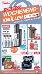 Gazetka promocyjna Famila - Prospekte - Gazetka - ważna od 05.02 do 05.02.2022 - strona 35 - produkty: eis, elle, flasche, getränk, getränke, getränkesirup, glaskaraffe, Holz, Karaffe, reis, sirup, Spiele, teller, Ti, wasser, wassersprudler