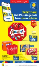 Gazetka promocyjna Lidl - Aktionsprospekt - Gazetka - ważna od 06.07 do 06.07.2024 - strona 10 - produkty: angebot, angebote, coca-cola, cola, coupon, eis, elle, fanta, kitkat, Mezzo Mix, nestlé, preisvorteil, reis, smarties, sprite, teller, Ti