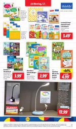 Gazetka promocyjna Lidl - Aktionsprospekt - Gazetka - ważna od 06.07 do 06.07.2024 - strona 23 - produkty: adapter, angebot, buch, coupon, eis, ente, Kinder, Lampe, leds, Leuchte, leuchten, Persona, reis, Ria, Stickerbuch, tee, Ti, tisch, Tischlampe, usb