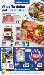 Gazetka promocyjna Lidl - Aktionsprospekt - Gazetka - ważna od 06.07 do 06.07.2024 - strona 38 - produkty: angebot, auer, aufschnitt, beutel, bier, brot, buch, coupon, eis, Käse, Käsewurst, krakauer, Kugel, reis, reiseveranstalter, salami, senf, Speck, südtiroler, Ti, Weißwurst, wurst