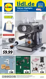 Gazetka promocyjna Lidl - Aktuelle Onlineshop-Highlights - Gazetka - ważna od 29.02 do 29.02.2024 - strona 1 - produkty: Bad, eis, erde, espresso, ndk, silvercrest, tasse, Ti