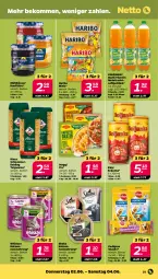 Gazetka promocyjna Netto - Angebote ab Montag - Gazetka - ważna od 04.06 do 04.06.2022 - strona 31 - produkty: beko, flasche, frucht, fruchtsaft, fruchtsaftgetränk, getränk, gsw, haribo, konfitüre, maggi, maggi fix, merl, mühlhäuser, Nassnahrung, pedigree, riesa, saft, Schal, Schale, sheba, snack, snacks, teigwaren, Ti, vita, whiskas