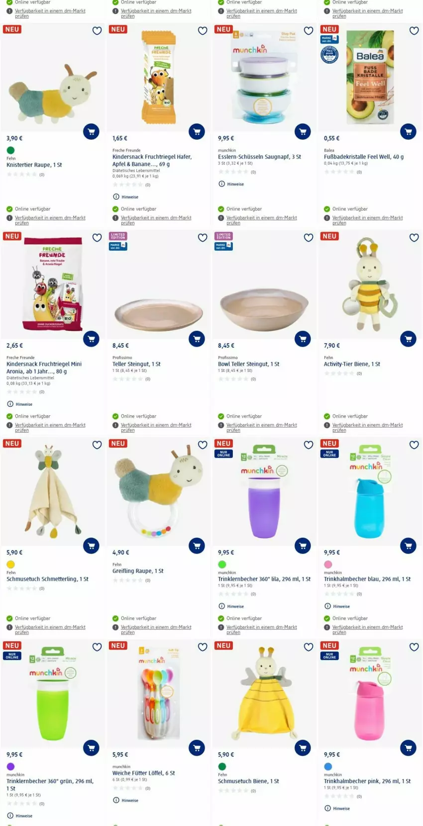 Aktueller Prospekt Dm Drogerie - Prospekte - von 05.06 bis 14.06.2023 - strona 11 - produkty: apfel, Bad, Badekristalle, banane, Becher, eis, elle, freche freunde, frucht, hafer, Kinder, lebensmittel, Löffel, Mett, Profissimo, riegel, Schmetterling, schüssel, sim, snack, teller, Ti, tisch, tuc