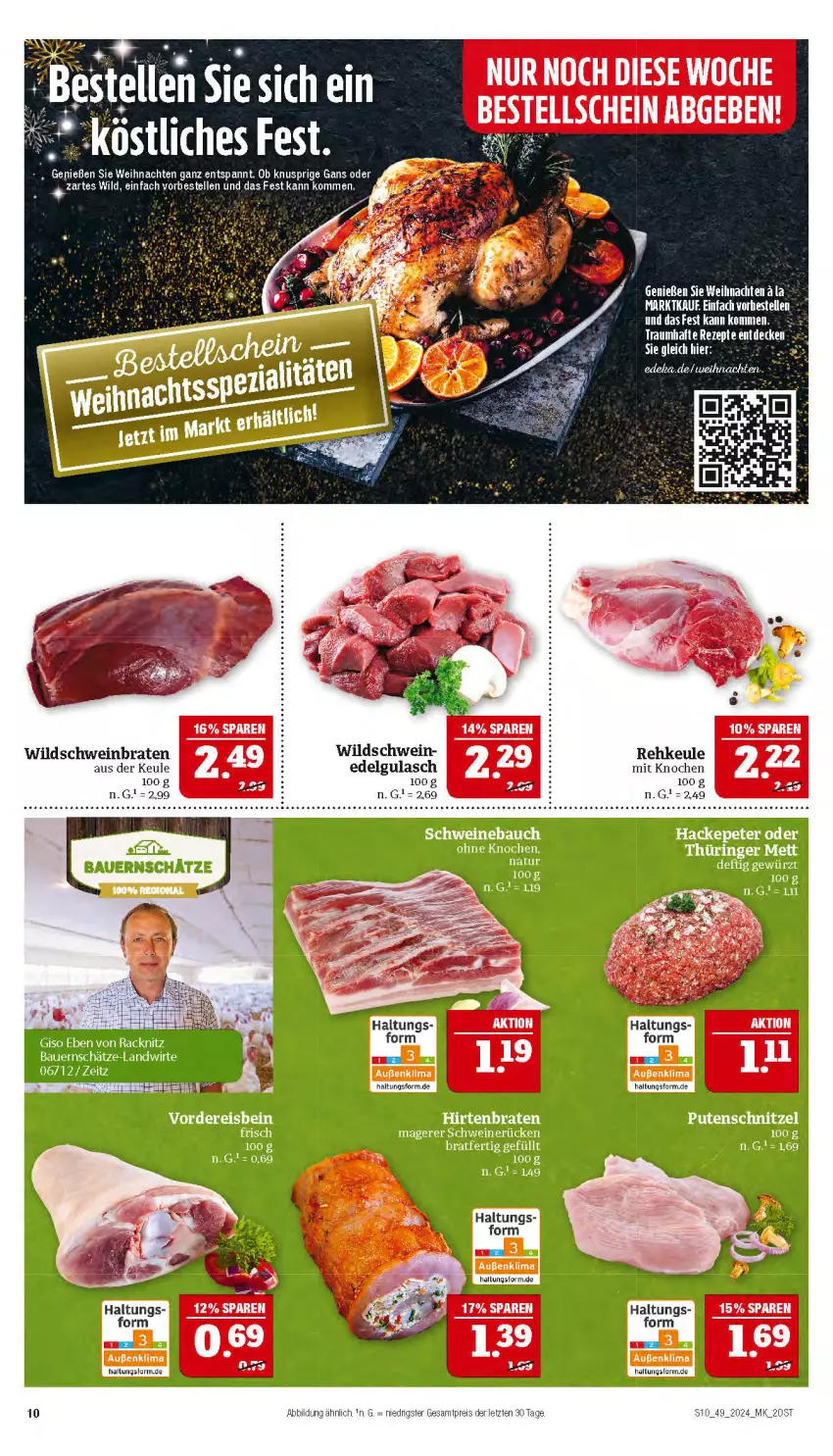 Aktueller Prospekt Marktkauf - Prospekt - von 01.12 bis 07.12.2024 - strona 10 - produkty: braten, eis, elle, gulasch, LG, reis, rezept, rezepte, schwein, weihnachten, wein, Wild, Wildschwein, ZTE