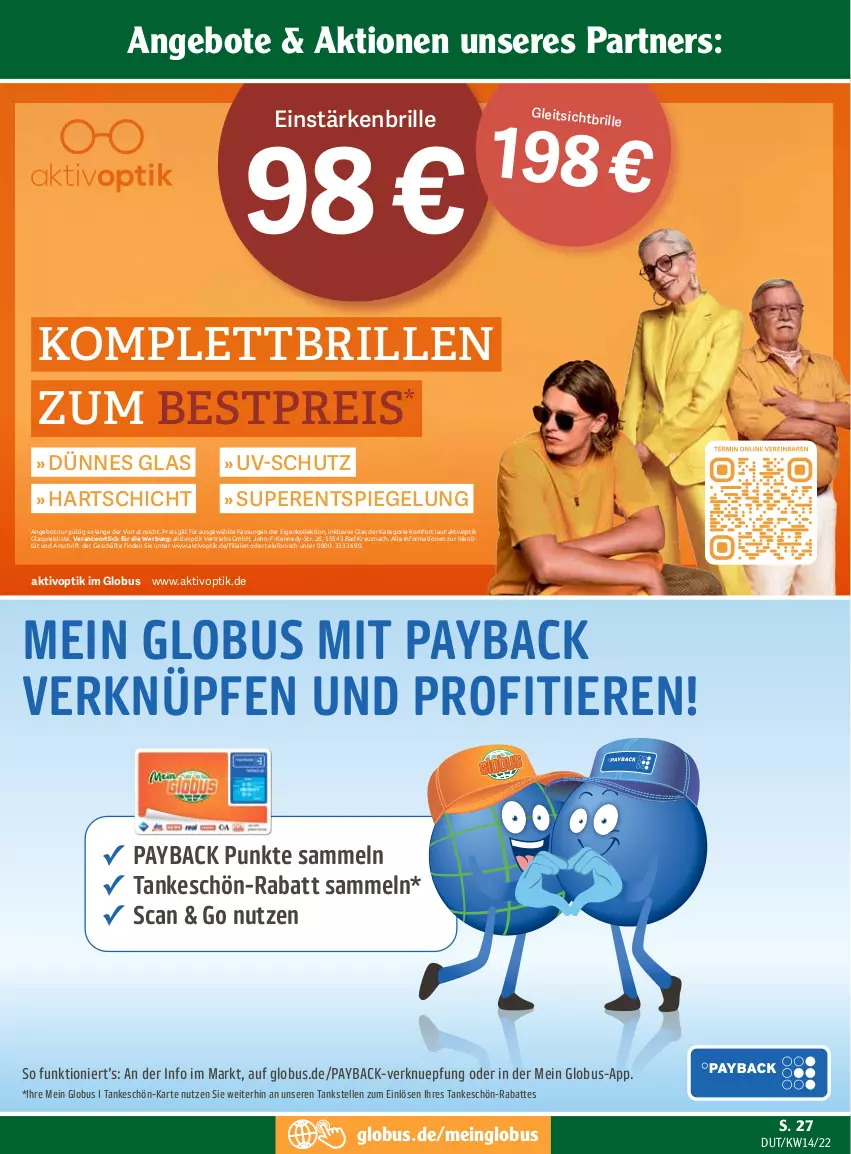 Aktueller Prospekt Globus - Prospekte - von 04.04 bis 09.04.2022 - strona 29 - produkty: angebot, angebote, Bad, bestpreis, Brille, eis, elle, payback, reis, spiegel, telefon, Ti, Tiere, uv-schutz