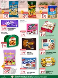 Gazetka promocyjna Globus - Prospekte - Gazetka - ważna od 09.04 do 09.04.2022 - strona 14 - produkty: alpia, angebot, angebote, angebotspreis, bio, brezel, chips, cracker, eis, elle, ente, erdnüsse, ferrero, Ferrero Rocher, frucht, fruchtgummi, funny-frisch, katjes, knoppers, Lakritz, lorenz, merci, milka, natur, natura, nestlé, oder lakritz, quinoa, raffaello, reis, Rohscheiben, saltletts, salz, saro, sarotti, schoko, schokolade, snack, Spezi, storck, tafelschokolade, Ti, ültje, ültje erdnüsse