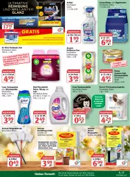 Gazetka promocyjna Globus - Prospekte - Gazetka - ważna od 09.04 do 09.04.2022 - strona 19 - produkty: aeroxon, Air Wick, airwick, angebot, angebotspreis, aust, bio, biozidprodukte, Cap, catsan, decke, Duftkerze, eis, ente, fenster, Finish, fliegengitter, Fliegenklatsche, frucht, getränk, getränke, gourmet gold, Katzentrockenfutter, kerze, lenor, Liege, nassfutter, oxo, Perfect Fit, purina, Rauch, reis, rwe, spülmaschinen, Stier, Ti, Tiere, trockenfutter, wäscheparfüm, waschmittel, WICK