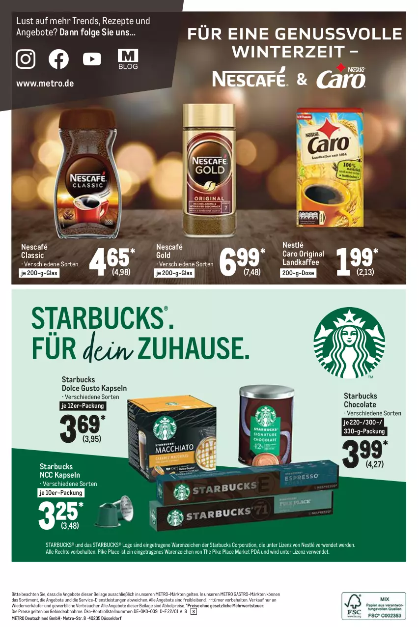 Aktueller Prospekt Metro - Starke Marken - von 03.01 bis 12.01.2022 - strona 8 - produkty: abholpreise, angebot, angebote, cola, dolce gusto, eis, gin, ilag, kaffee, LG, Metro, metro gastro, ndk, Nescafé, nescafé gold, nestlé, Rauch, reis, rezept, rezepte, rwe, starbucks, Ti