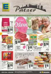 Gazetka promocyjna Edeka - Angebote der Woche - Gazetka - ważna od 08.04 do 08.04.2023 - strona 1 - produkty: Becher, beutel, braten, butter, caffe, coca-cola, cola, eis, fanta, fanta oder, fanta oder sprite, fleisch, frucht, früchte, früchten, fruchtgummi, gin, gulasch, haribo, irische butter, jungbullen, kerrygold, kerrygold extra, Lakritz, latte, lavazza, oder lakritz, oder sprite, reis, rouladen, schnitten, schoko, spargel, sprite, Ti, ZTE