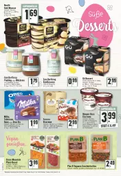 Gazetka promocyjna Edeka - Angebote der Woche - Gazetka - ważna od 08.04 do 08.04.2023 - strona 14 - produkty: creme, daim, dessert, desserts, eis, eiscreme, ferrero, filet, flasche, geschnetzeltes, häagen-dazs, milch, milchreis, milka, mousse, oreo, pudding, rama, reis, sauce, schoko, schokolade, schokoladen, Sylter, Ti, toblerone, vanille, Vanillesauce, Zelt, ZTE, Zum Dorfkrug