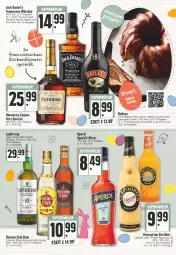 Gazetka promocyjna Edeka - Angebote der Woche - Gazetka - ważna od 08.04 do 08.04.2023 - strona 23 - produkty: angebot, aperitif, aperol, Apple, baileys, caramel, Cognac, cola, creme, eier, eierlikör, erde, espresso, flasche, gin, Havana Club, irish cream, islay single malt, jack daniel, Jack Daniel’s, laphroaig, likör, maracuja, pfirsich, rum, scotch, scotch whisky, single malt, tennessee whiskey, Ti, verpoorten, whiskey, whisky