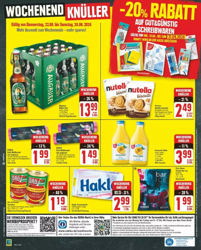 Aktueller Prospekt Edeka - Prospekte - von 19.08 bis 24.08.2024 - strona 16 - produkty: elle, telefon, Ti, uhr