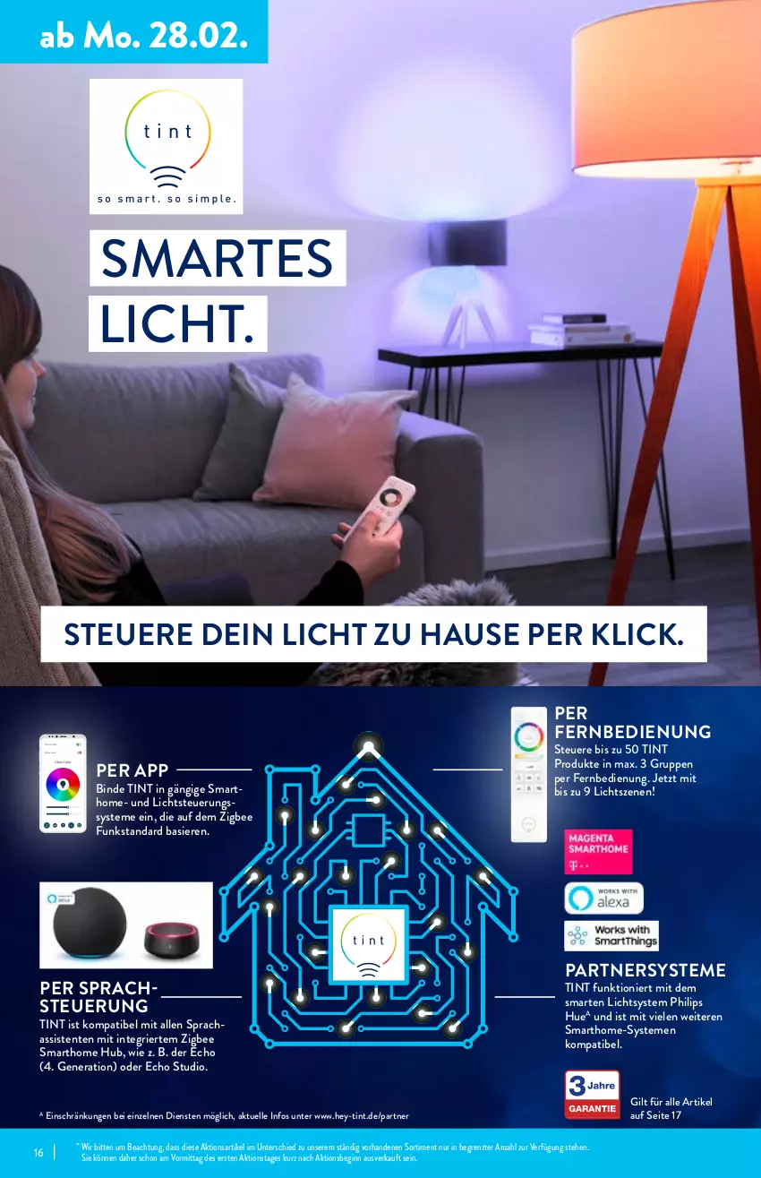 Aktueller Prospekt Aldi Nord - Aldi-Vorschau - von 28.02 bis 05.03.2022 - strona 16 - produkty: elle, ente, fernbedienung, gin, Philips, Ti, ZTE