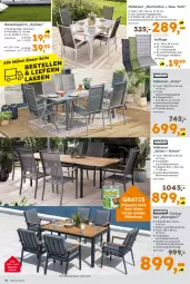 Gazetka promocyjna  - Gazetka - ważna od 03.05 do 03.05.2025 - strona 10 - produkty: Bau, baumwolle, ente, glasplatte, Holz, HP, kissen, Klappstühl, latte, LG, möbel, Pflegeöl, rasen, Rückenkissen, rückenlehne, Stühl, teppich, Ti, tisch, tischplatte, wolle, Yo