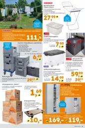 Gazetka promocyjna - Gazetka - ważna od 03.05 do 03.05.2025 - strona 19 - produkty: aufbewahrungsbox, auto, decke, Deckel, dekoration, ente, erde, Holz, lebensmittel, leine, riegel, Roller, siena, Sport, System-Stapelboxen und Körbe, teppich, Ti, tisch, Trockner, umzugskarton, wäschespinne, waschmaschine, waschmaschinen, wasser, Wassersport, werkzeug