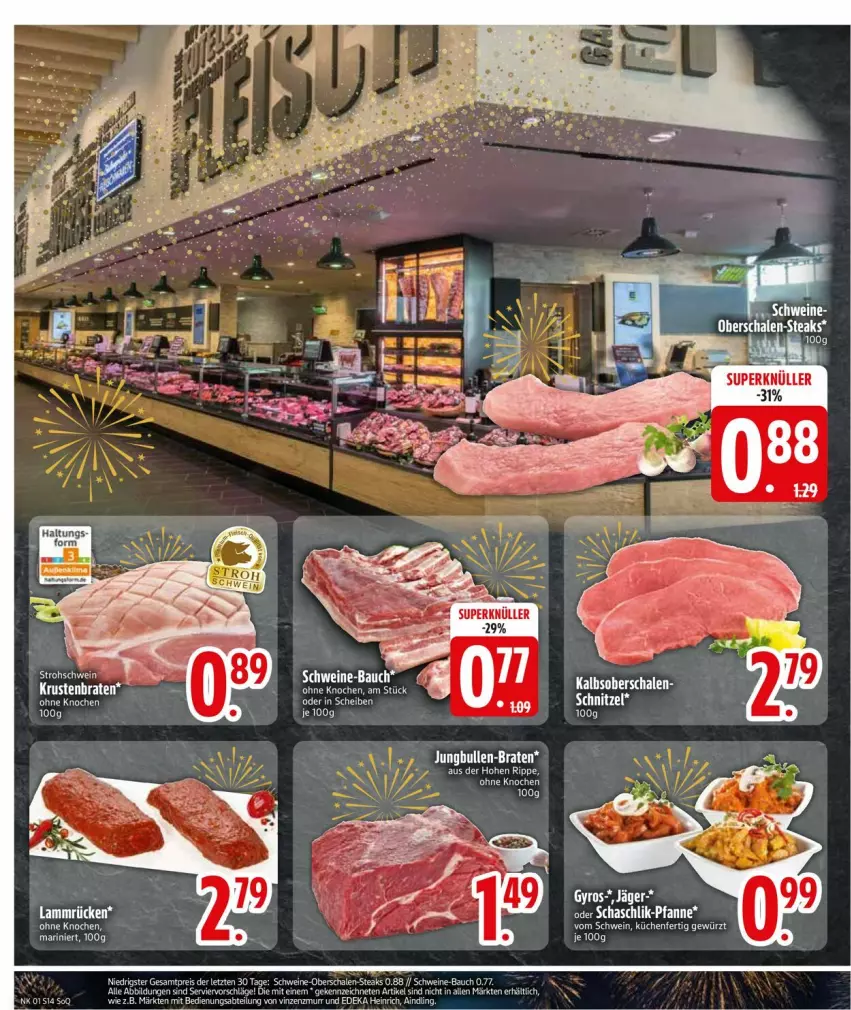 Aktueller Prospekt Edeka - Prospekte - von 30.12.2025 bis 04.01.2026 - strona 16 - produkty: aeg, lamm, Lammrücken, Schal, Schale, schwein, Ti, wein