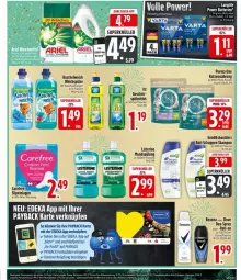 Gazetka promocyjna Edeka - Prospekte - Gazetka - ważna od 04.01 do 04.01.2026 - strona 23 - produkty: batterie, batterien, beutel, carefree, deka, deo, dove, flasche, geschirr, katzennahrung, Kuschelweich, listerine, longlife, mint, mundspülung, purina, rexona, roll-on, slip, slipeinlagen, spülmittel, spülung, Ti, weichspüler