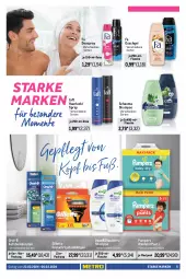 Gazetka promocyjna Metro - Starke Marken - Gazetka - ważna od 06.03 do 06.03.2024 - strona 5 - produkty: arla, aufsteckbürsten, Bebe, body, bodylotion, bürste, bürsten, carefree, creme, deo, deo roll-on, deospray, duschgel, fa duschgel, feuchtigkeitscreme, flasche, fusion5, gillette, Haarlack, handcreme, je 500-ml-flasche, lack, listerine, Lotion, mundspülung, neutrogena, nivea, oral-b, Palette, pampers, Pants, Reinigung, reinigungstücher, roll-on, schauma, schauma shampoo, shampoo, slip, slipeinlagen, spülung, Systemklingen, Taft, Ti, tücher, windeln