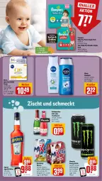 Gazetka promocyjna Rewe - Prospekte - Gazetka - ważna od 17.02 do 17.02.2024 - strona 13 - produkty: aperitif, aperol, coupon, drink, ecco, eis, energy drink, frucht, fruchtsecco, je 50-ml-tiegel, karlsberg, karlsberg mixery, Mixer, mixery, monster, Monster Energy, nivea, pampers, pampers baby dry, Pants, Q10, reis, rotkäppchen, sekt, shampoo, Tagespflege, Ti, windeln