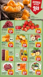 Gazetka promocyjna Rewe - Prospekte - Gazetka - ważna od 17.02 do 17.02.2024 - strona 6 - produkty: apfel, beere, beeren, bio, erdbeere, erdbeeren, grana, granatapfel, granatapfelkerne, ice tea, mandarine, mandarinen, orange, orangen, pflaume, pflaumen, Rana, saft, Saftorangen, salat, Schal, Schale, smoothie, tafeläpfel, tafeltrauben, Ti, trauben, true fruits