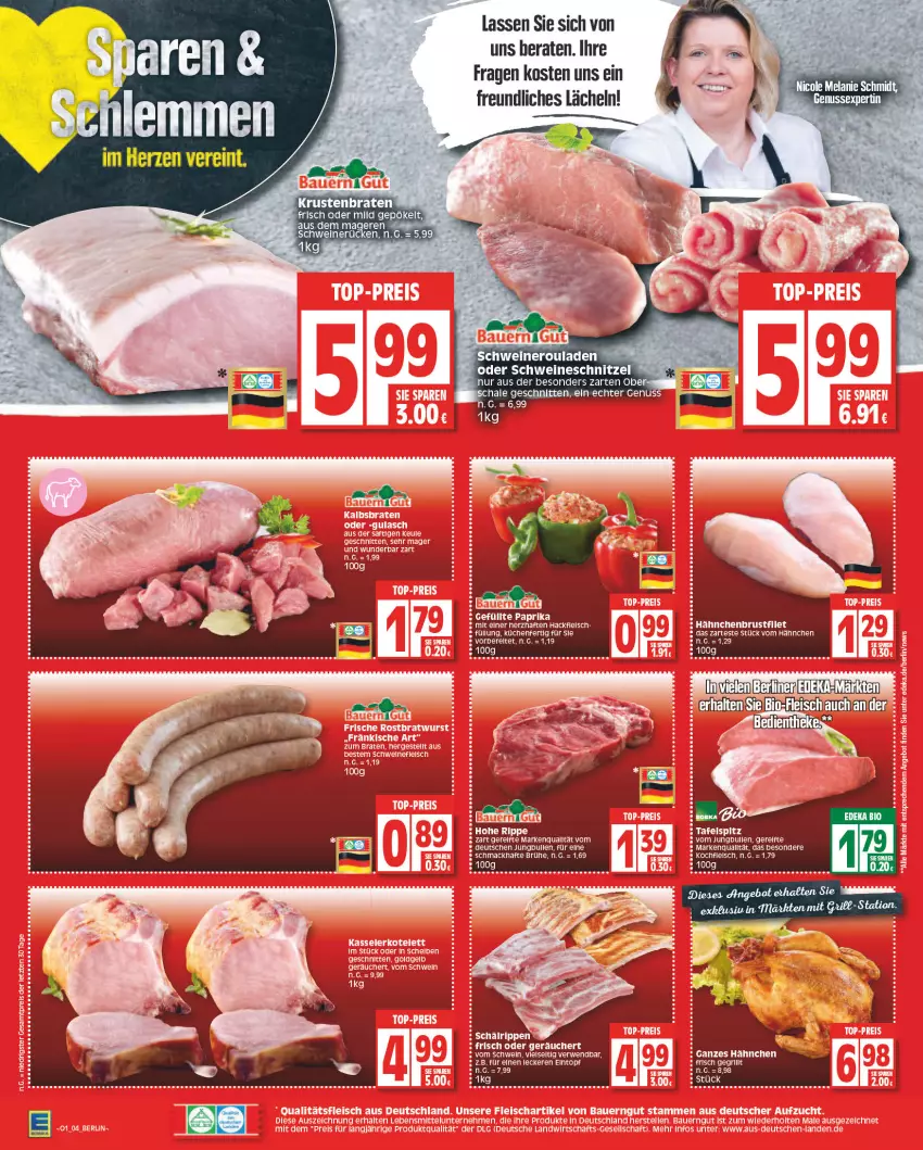 Aktueller Prospekt Edeka - Angebote der Woche - von 02.01 bis 07.01.2023 - strona 4 - produkty: berliner, Brühe, brustfilet, deka, eintopf, filet, hähnchenbrust, hähnchenbrustfilet, jungbullen, mac, rel, rwe, schwein, Ti, topf, wein