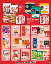 Gazetka promocyjna Edeka - Angebote der Woche - Gazetka - ważna od 07.01 do 07.01.2023 - strona 13 - produkty: auto, beutel, bohne, brot, butter, creme, daim, de beukelaer, eis, erdnüsse, espresso, ferrero, frucht, fruchtgummi, kaffee, kaffeekapseln, kaffeemaschine, kakao, karamell, keks, kekse, knäckebrot, korn, lavazza, LG, mandel, Mantel, miree, natur, natura, nespresso, Nougatcreme, nuss, nutella, prinzenrolle, salz, schoko, schokolade, schokoladen, tomate, tomaten, trolli, trolli fruchtgummi, vollautomaten, wasa