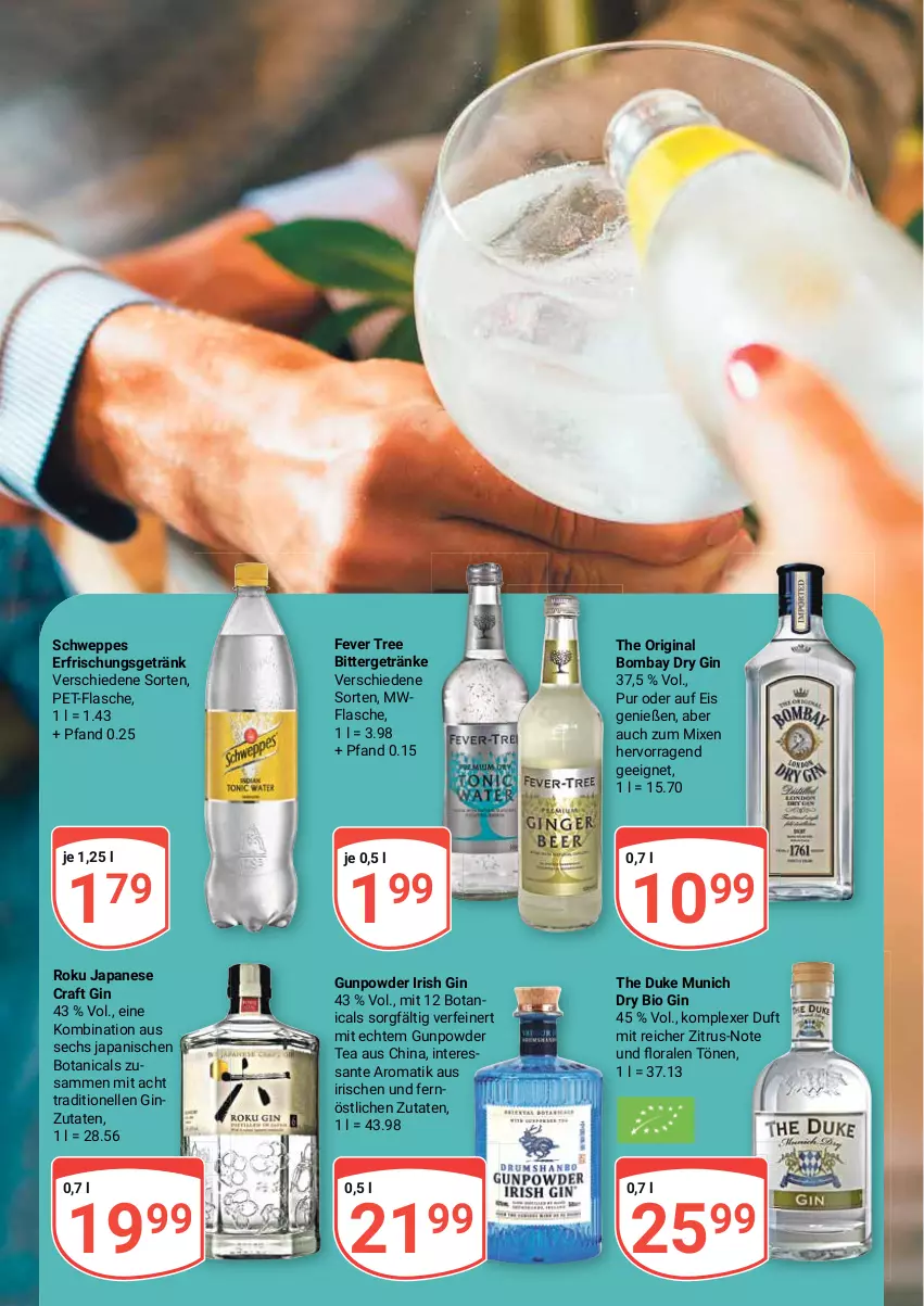 Aktueller Prospekt Globus - Prospekte - von 21.11 bis 26.11.2022 - strona 2 - produkty: bio, dry gin, eis, elle, erfrischungsgetränk, flasche, getränk, getränke, gin, pet-flasche, SANTE, schweppes, Ti