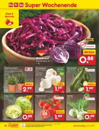 Gazetka promocyjna Netto Marken-Discount - Filial-Angebote - Gazetka - ważna od 24.12 do 24.12.2022 - strona 36 - produkty: asti, bestpreis, bio, eis, eisbergsalat, knoblauch, kohlrabi, Kraut, kräuter, ndk, obst, reis, rispentomaten, rosmarin, salat, Ti, tomate, tomaten, topf, zucchini