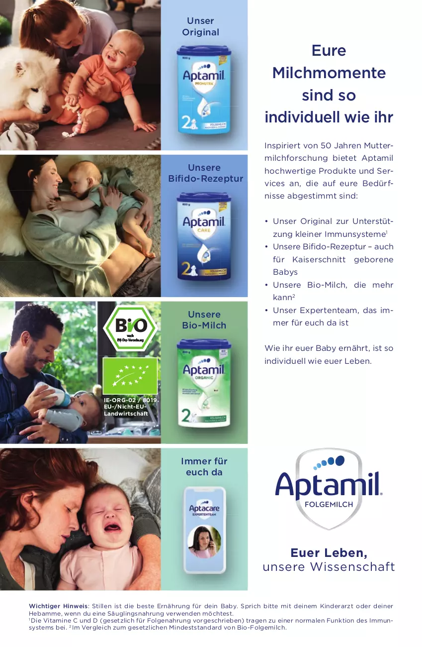 Aktueller Prospekt Rossmann - Prospekte - von 01.03.2019 bis 31.08.2020 - strona 32 - produkty: bifi, bio, eis, ente, folgemilch, gin, Kaiser, Kinder, leine, LG, milch, rezept, rwe, Ti, vita, Vitamine