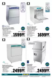 Gazetka promocyjna Metro - Gastronomie Spezial - Gazetka - ważna od 05.10 do 05.10.2022 - strona 4 - produkty: Bau, baumwolle, eis, Electrolux, elle, fairy, geschirr, geschirrspüler, geschirrspülmittel, geschirrtücher, Gläser, klarspüler, korb, Rauch, reiniger, Reinigung, reis, ring, Spülen, spülmaschinen, spülmittel, teller, Ti, tisch, top-hit, tücher, waschbecken, wasser, wasserenthärter, wassertank, wolle