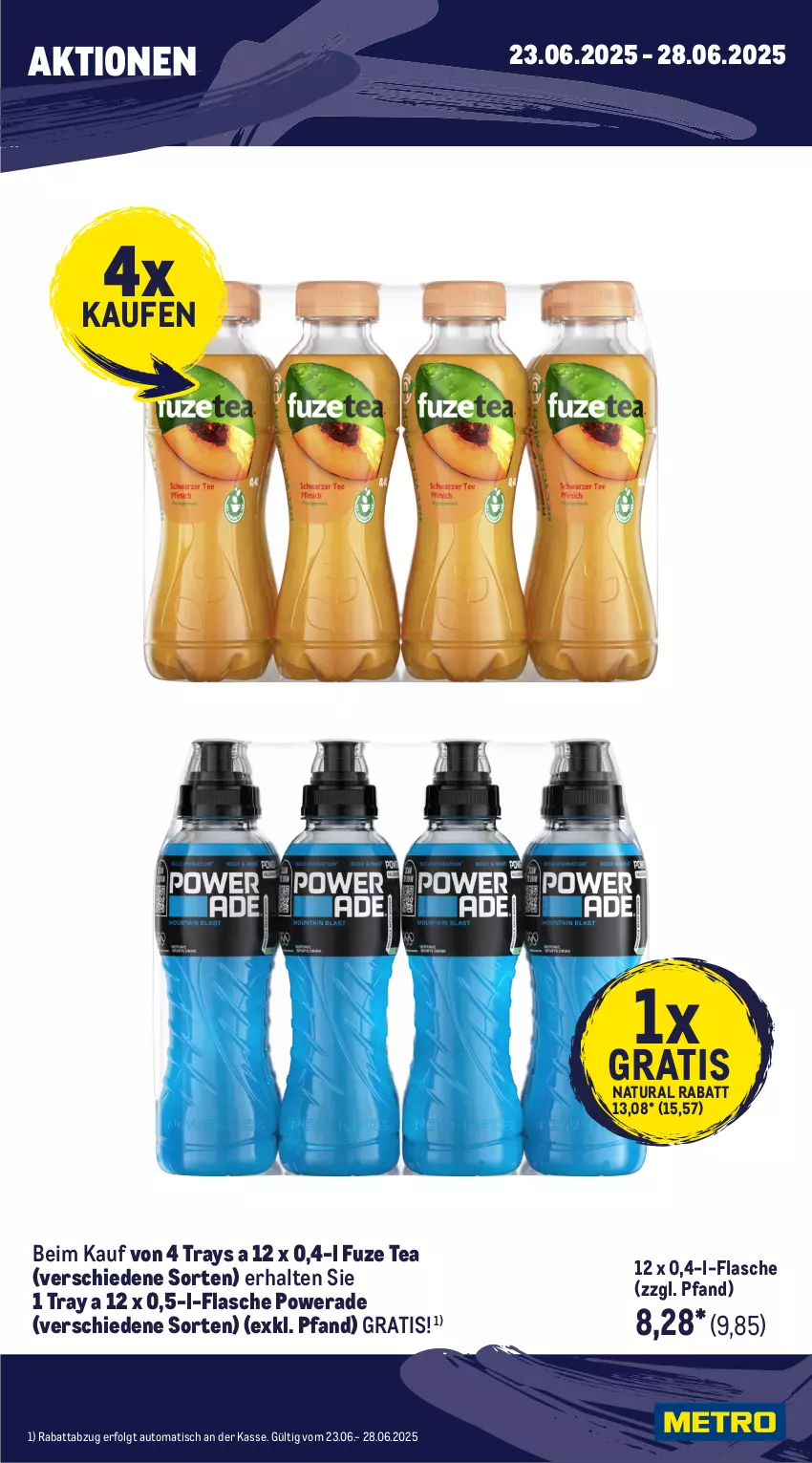 Aktueller Prospekt Metro - Wochen-Angebote Händler - von 23.06 bis 28.06.2025 - strona 3 - produkty: angebot, auto, bohne, cuvée, espresso, flasche, frucht, fuze tea, getränk, getränke, haribo, LG, mac, Metro, metro gastro, mm extra, natur, natura, Palette, sekt, smirnoff, Ti, tisch, vodka