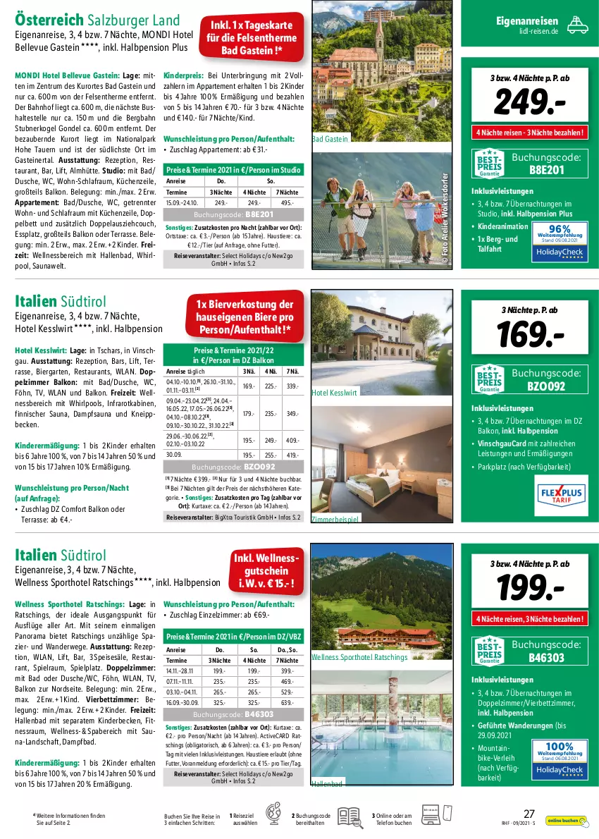 Aktueller Prospekt Lidl - Monatliche Reise-Highlights - von 28.08 bis 31.10.2021 - strona 27