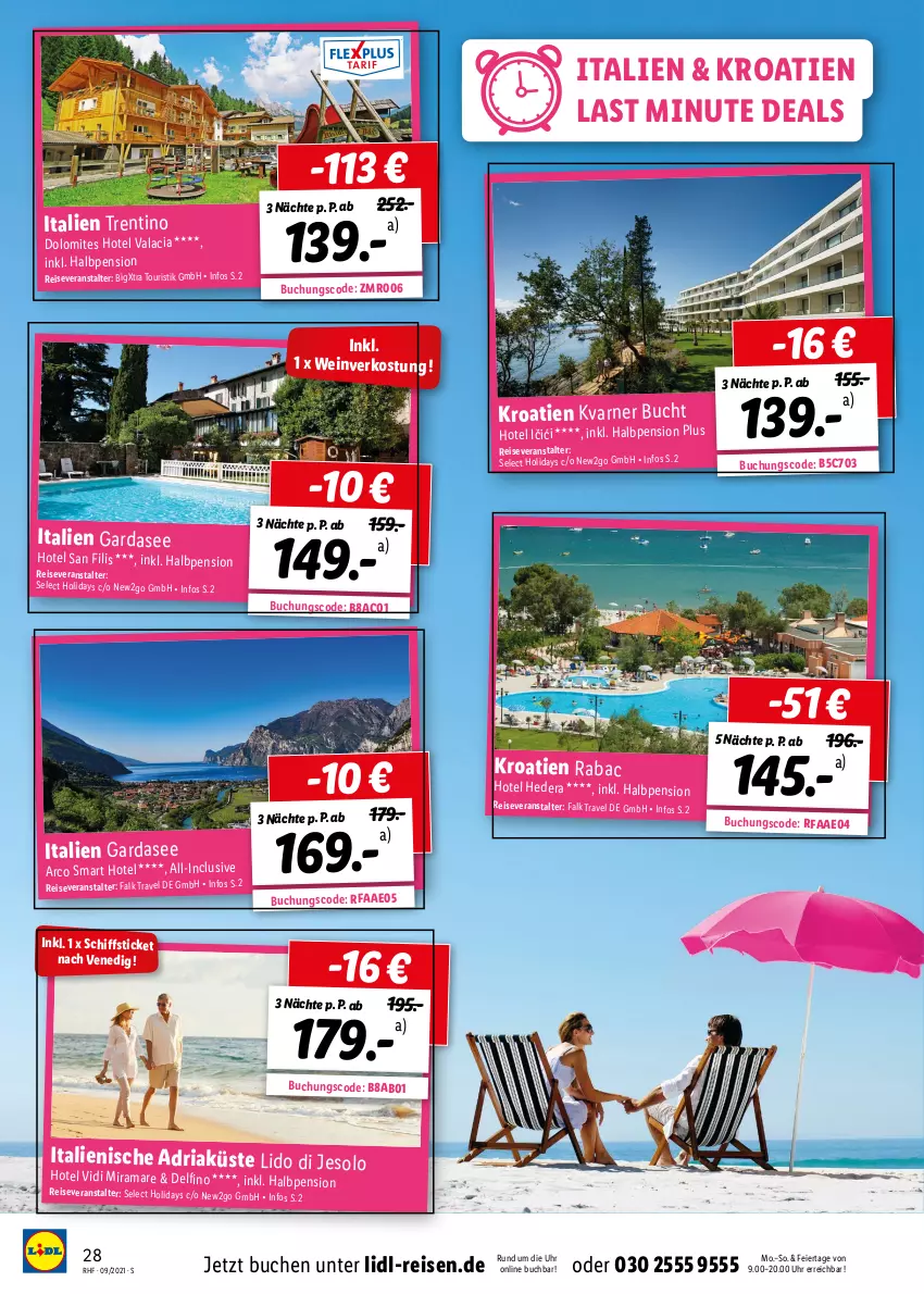 Aktueller Prospekt Lidl - Monatliche Reise-Highlights - von 28.08 bis 31.10.2021 - strona 28